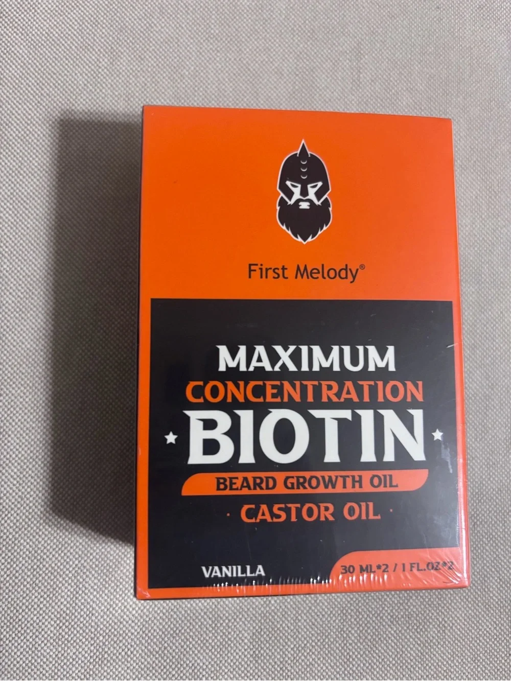 First Melody 2X Biotin Beard Growth Balm Castor Oil 60g 2oz New